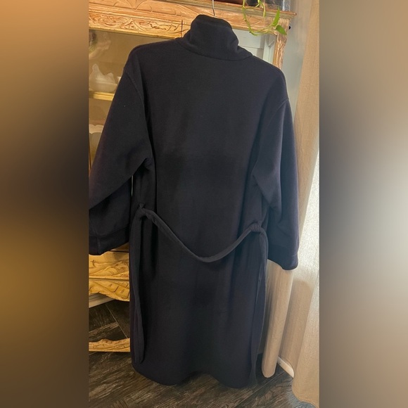 LL Bean Mens Large Tall Vintage Blue Robe - Picture 3 of 6
